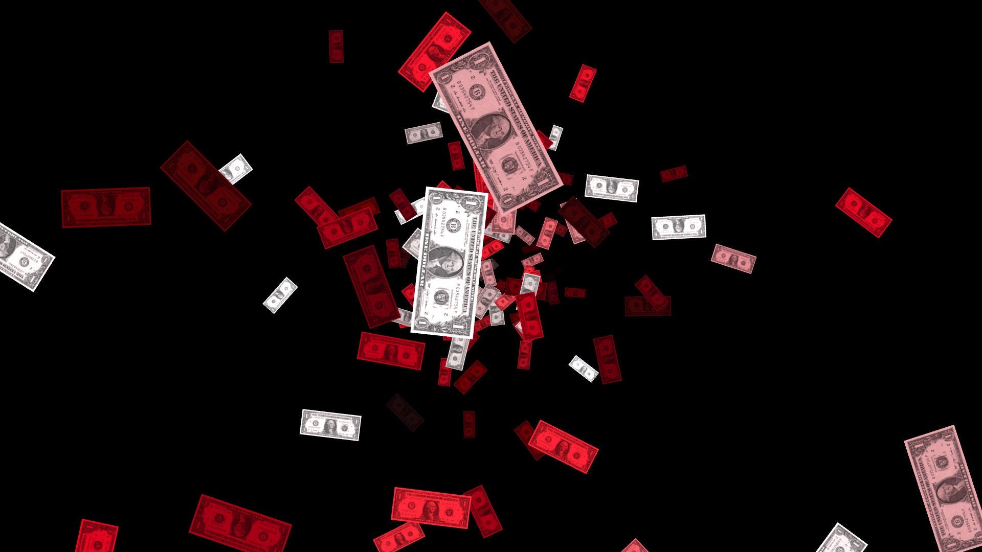 Money Storm Stream Alert Bundle - 5 Full Screen Donation Effects with Transparent Background - 1920x1080 Animated Overlay - Instant Download