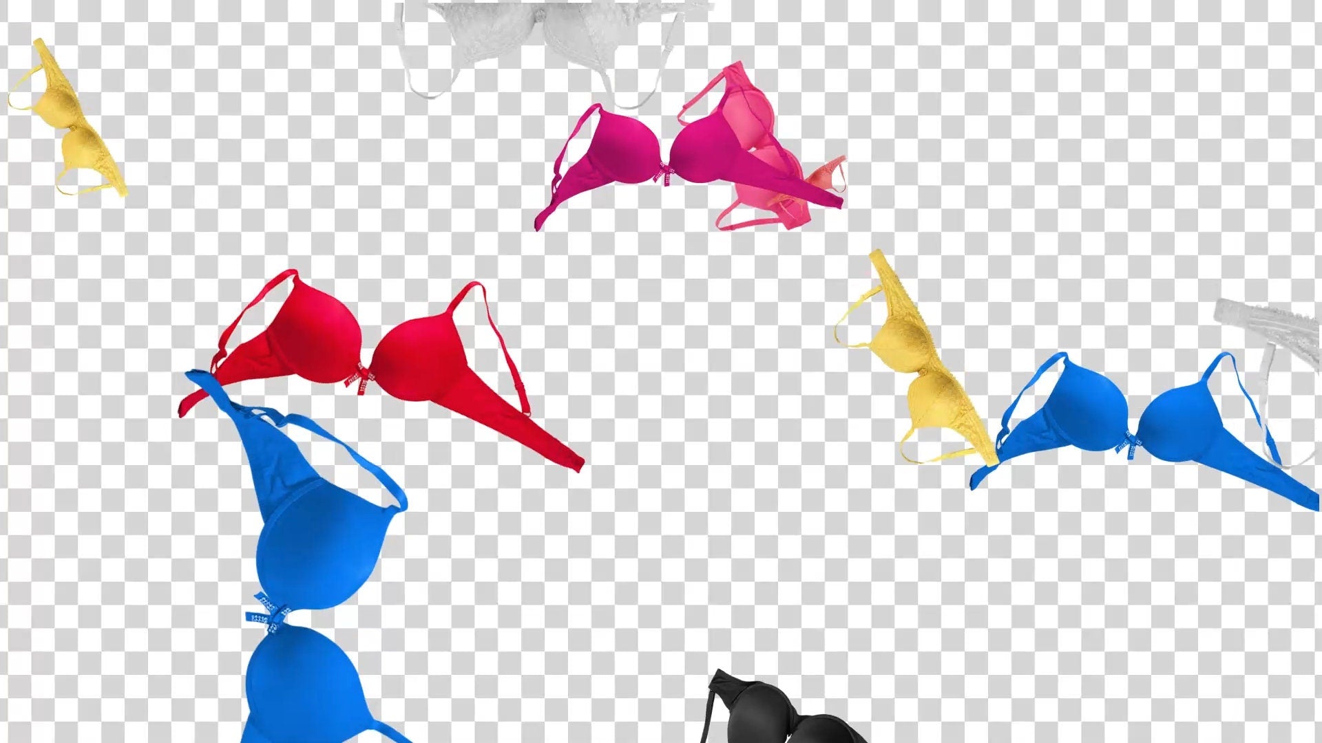 Bra Rain Stream Alert - Full Screen Brassiere Shower Effect - 1920x1080 Animated Overlay with Transparent Background - Instant Download