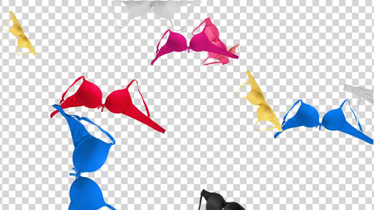 Bra Rain Stream Alert - Full Screen Brassiere Shower Effect - 1920x1080 Animated Overlay with Transparent Background - Instant Download