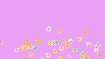 Candy Hearts Stream Alert - Full Screen Valentine Candy Effect - 1920x1080 Animated Overlay with Transparent Background - Instant Download