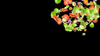 Salad Toss Stream Alert - Full Screen Animated Overlay w/ Transparent Background - 1920x1080 - Instant Download - Tutorial For Use Included